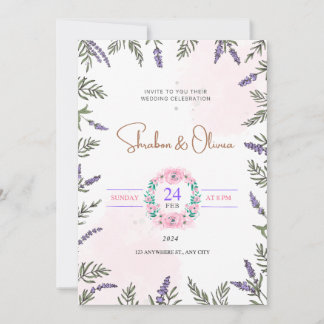 Faire-part de mariage simple