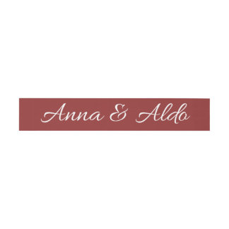 faire-part de mariage simple avec bandeau ventral