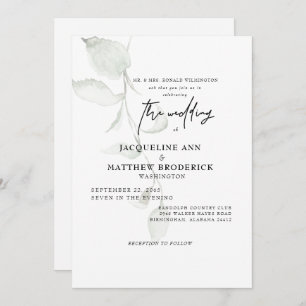 Faire-part de mariage simple des parents de mariée