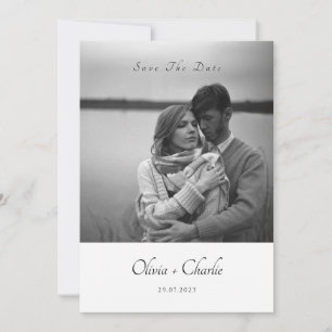 Faire-part de mariage simple et élégant avec texte