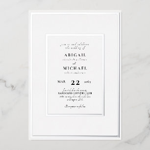 Faire-Part de Mariage Simplement Divin avec Feuill