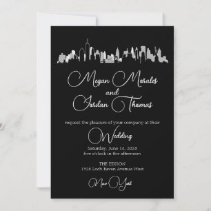 Faire-part de mariage Skyline NYC