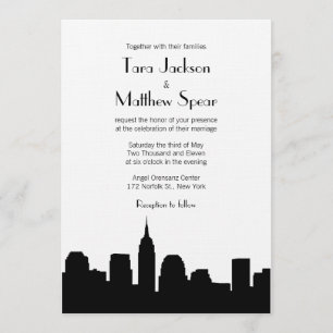 Faire-part de mariage Skyline NYC