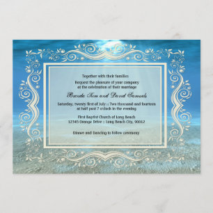 Faire-part de mariage sous-marin