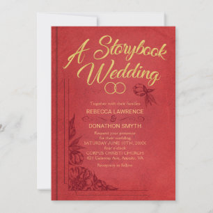 Faire-part de mariage Storybook