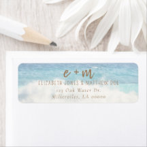 Faire-part de mariage sur la plage Mariage au bord