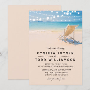 Faire-Part de Mariage sur le Thème de la Plage