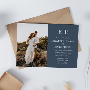 Faire-Part de Mariage sur Mesure avec Monogramme B