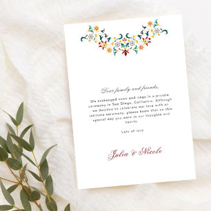 Faire-part de mariage sur un motif classique vinta