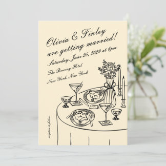 Faire-part de mariage Tableau