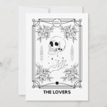Faire-part de mariage Tarot des Amoureux