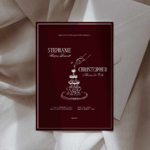 Faire-part de mariage Tour de Champagne Bourgogne