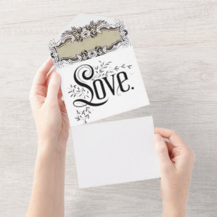 Faire-Part de Mariage Tout-en-un