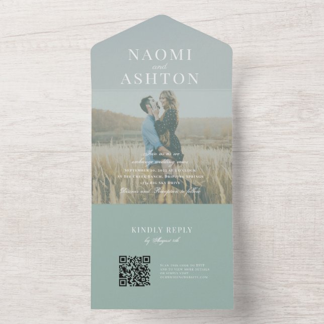 Faire-part de mariage tout-en-un avec superpositio (À l'intérieur)