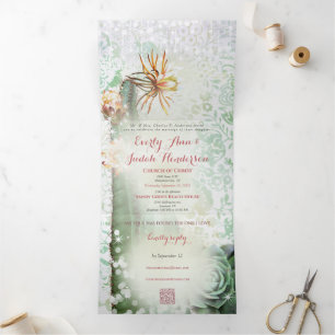 Faire-Part de Mariage Tout en Un Cactus Plante Suc