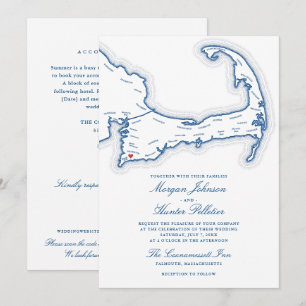 Faire-part de mariage tout-en-un Coonamessett Inn