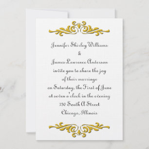 Faire-part de mariage traditionnelle