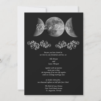 Faire-part de mariage Triple Lune