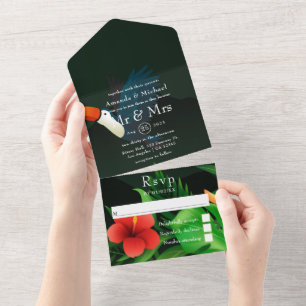 Faire-Part de Mariage Tropical Tout Compris