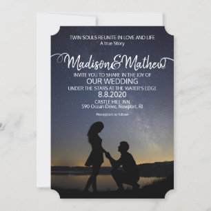 Faire-part de mariage Twin Flame