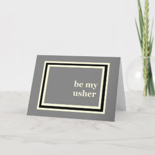 Faire-part de mariage USHER - Moderne, Fond gris
