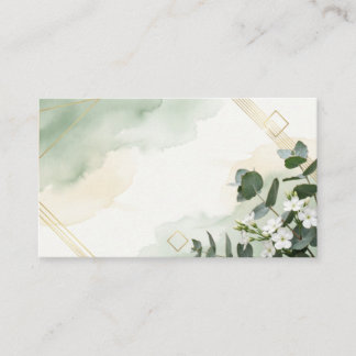 Faire-part de mariage vert sauge moderne | Minimal