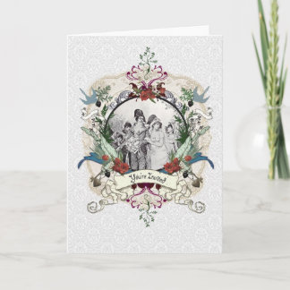 Faire-part de mariage victorien