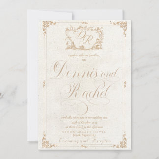Faire-part de mariage victorienne