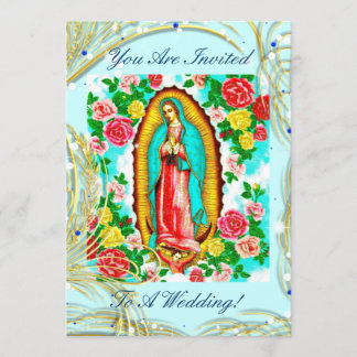 FAIRE-PART DE MARIAGE - VIERGE DE GUADALUPE