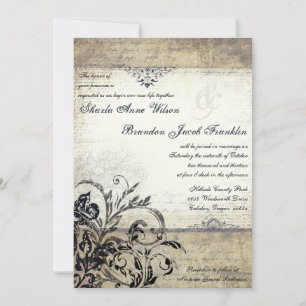 Faire-part de mariage vintage