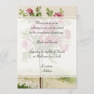 Faire-part de mariage vintage