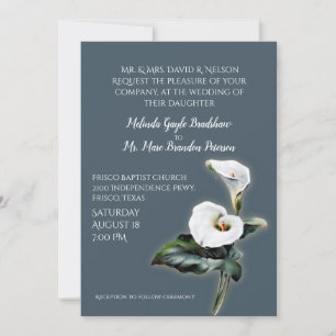 Faire-part de mariage Vintage de Calla Lily