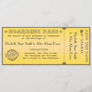 Faire-part de mariage vintage de carte