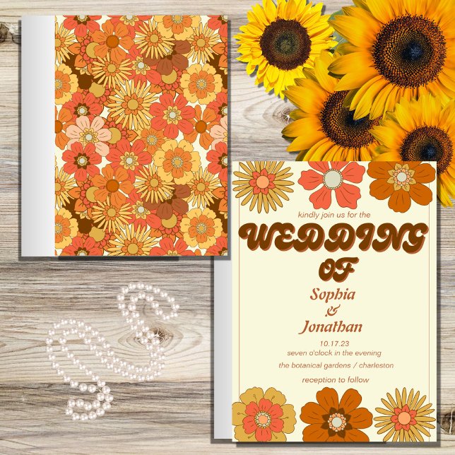 faire-part de mariage vintage et tendance rétro (Créateur téléchargé)