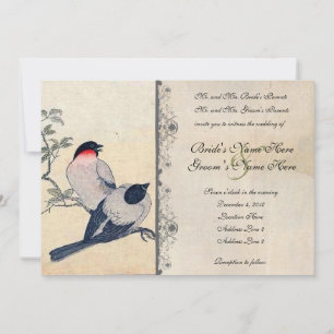 Faire-part de mariage Vintage japonais de Love