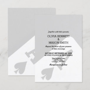 Faire-part de mariage Viva Las Vegas Casino Card