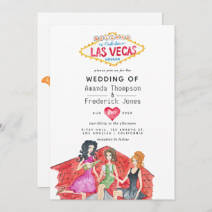 Faire-part de mariage Whimsical Las Vegas