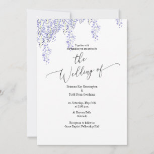 Faire-part de mariage Wisteria