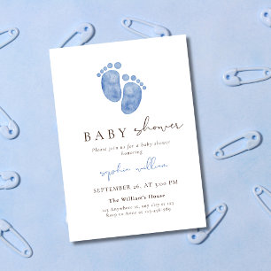 Faire-part de naissance aux empreintes de bébé à l
