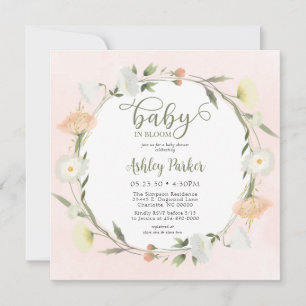 Faire-Part de Naissance Baby In Bloom Wildflower