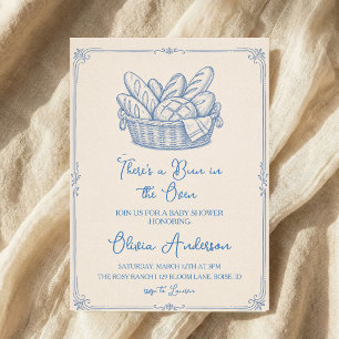 Faire-Part de Naissance Bébé Fournée Dessinée à la