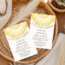Faire-Part de Naissance Bébé Notre Petit Rayon de 