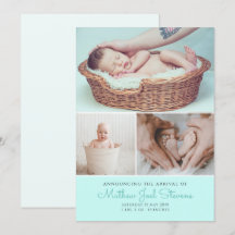 Faire-part de naissance cartes bébé photos de garç