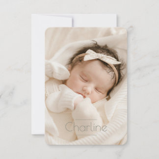 Faire-Part de naissance Charline