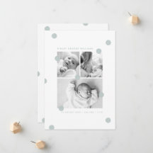 Faire-part de naissance Collage Photo Nouveau-né B