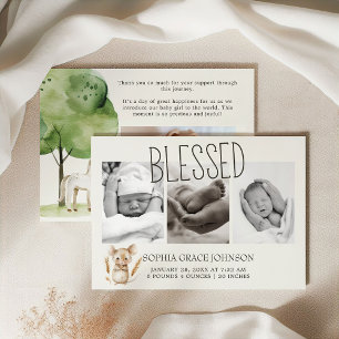 Faire-part de naissance d'animaux de la petite fer