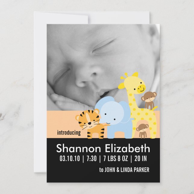 Faire-part de naissance de bébé (Devant)