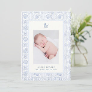 Faire-part de naissance de bébé côtier coquette ch