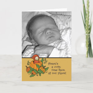 Faire-part de naissance de bébé d'Autum (garçon ou