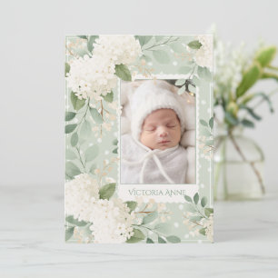 Faire-part de naissance de bébé vintage aux horten
